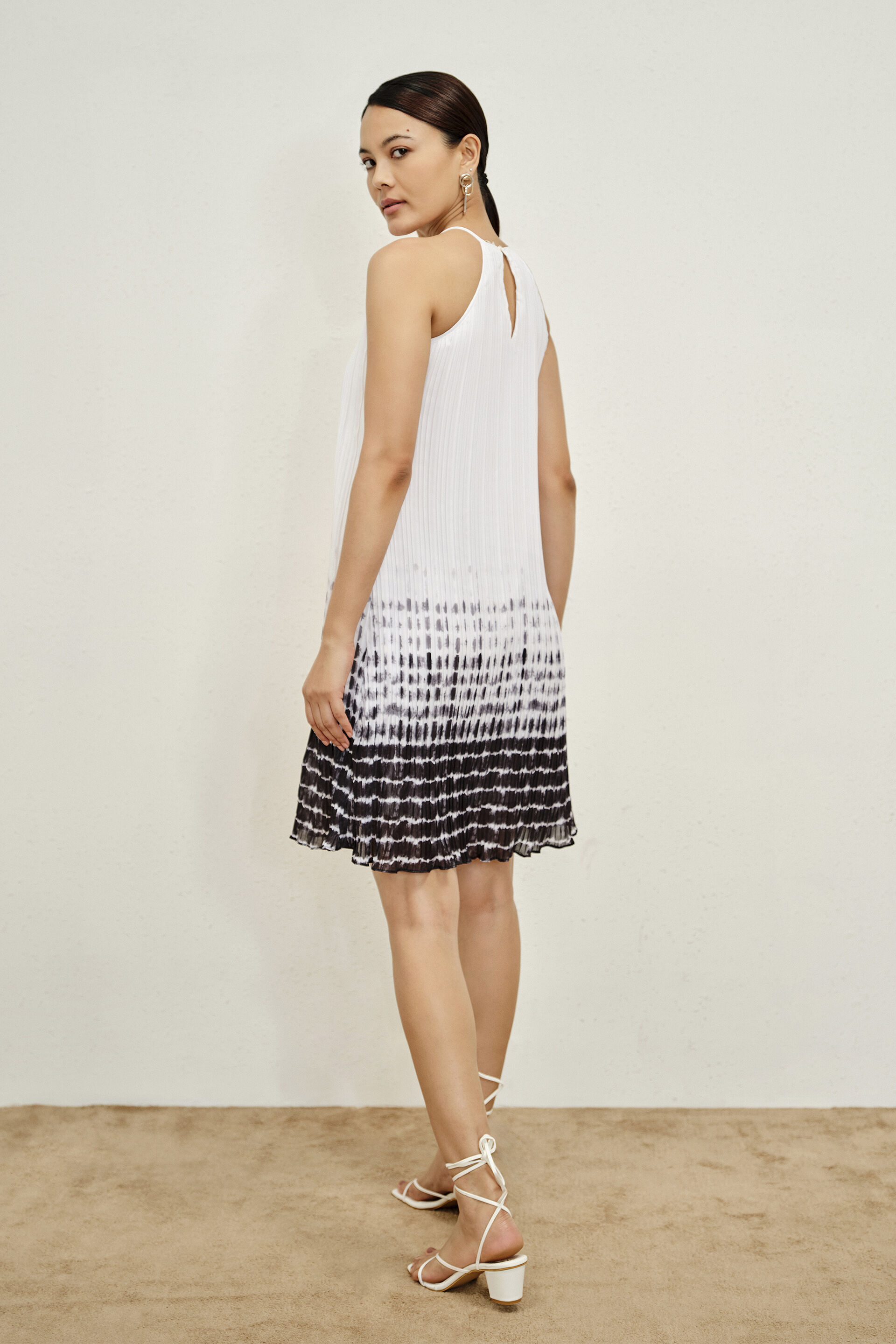 Nova White & Black Ombre Halter Dress, Black, image 6